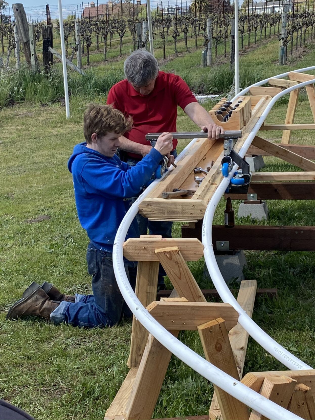 Building Napa's mini-Matterhorn roller coaster